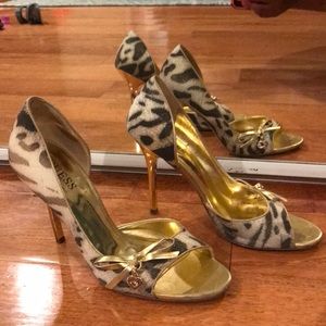 Leopard Print Guess Heels